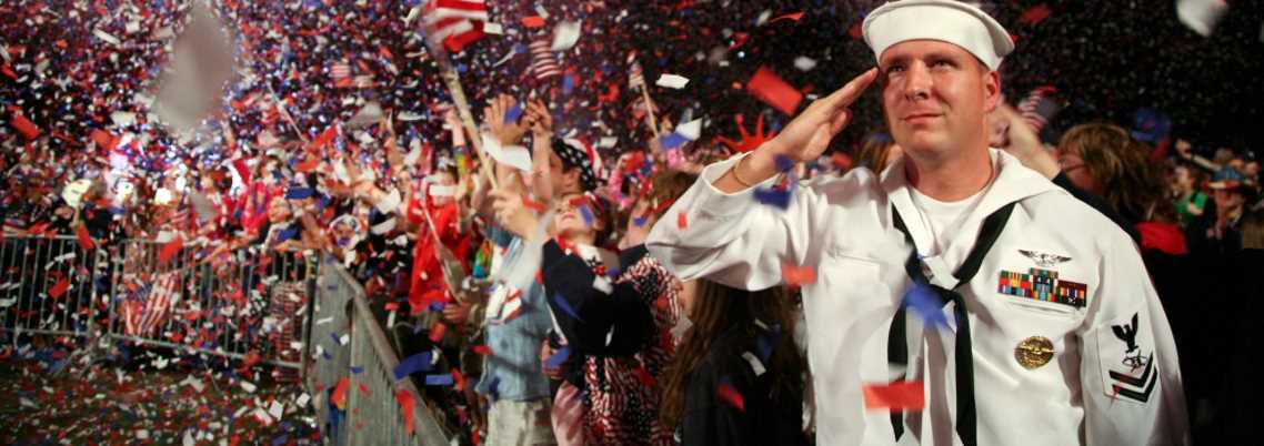 Image of Sailor Saluting