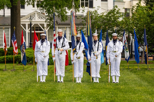 Image of a Navy Color Guard
